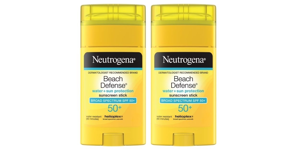 neutrogena beach defense sunscreen stick