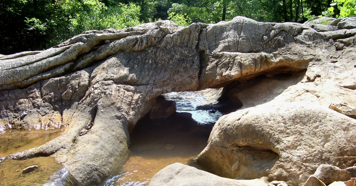 rock formed bridge