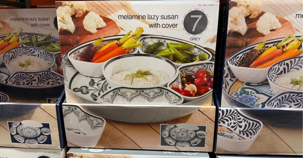 melamine lazy susan