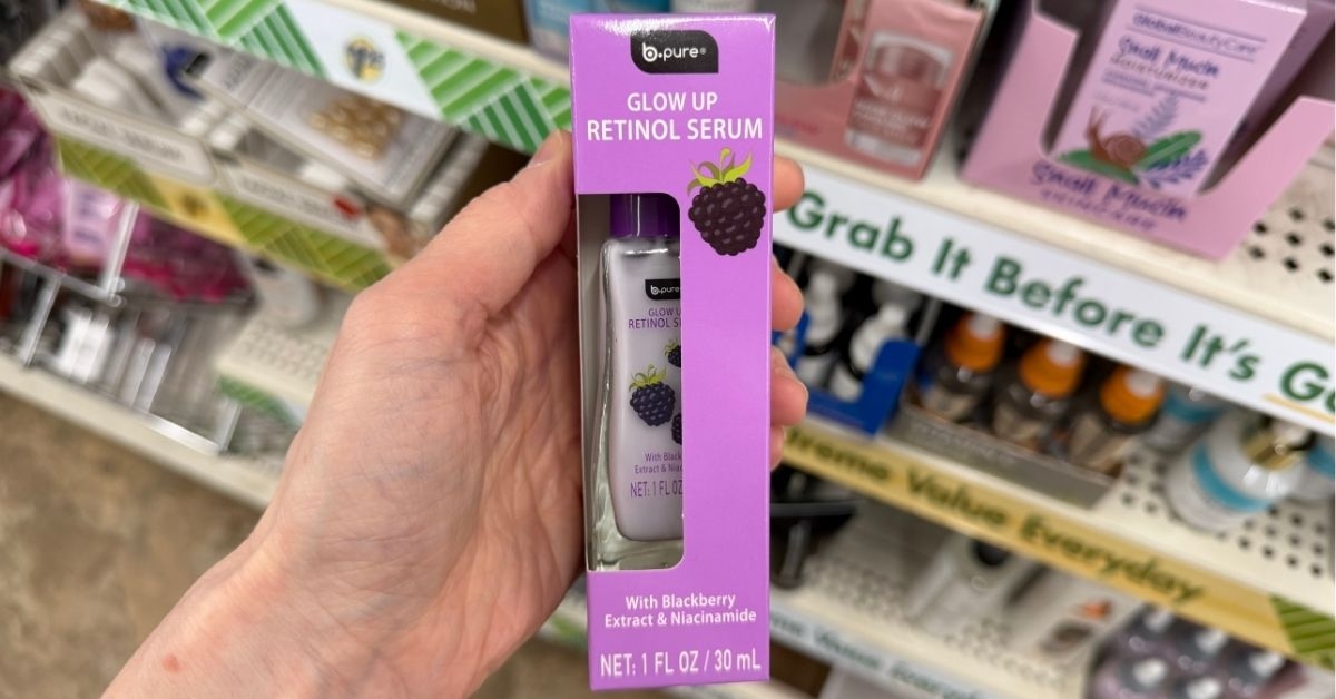 b-pure glow up retinol serum