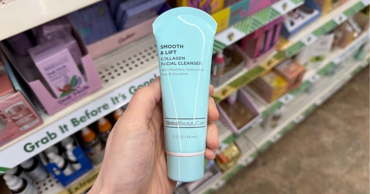 global beauty care smooth and lift collagen facial cleanser