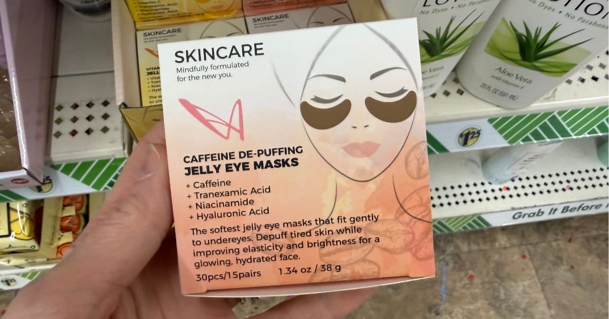 skincare caffeine de puffing jelly eye masks