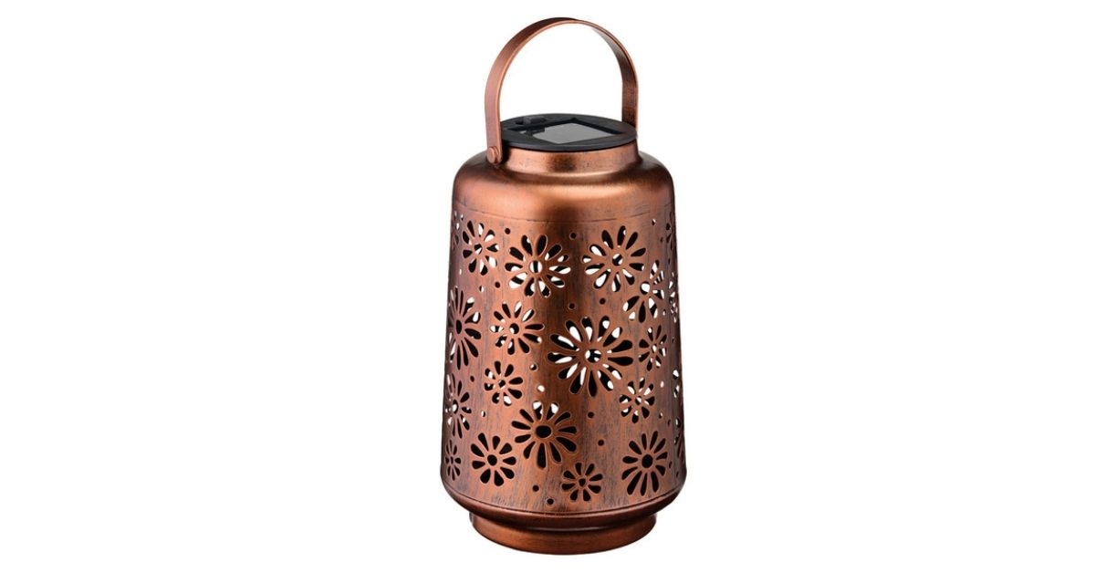 Belavi Solar Decorative Metal Lantern