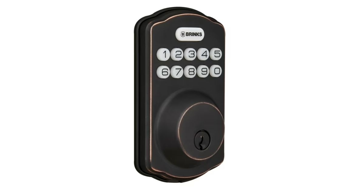 Brinks Electronic Keypad Single Cylinder Deadbolt Lock