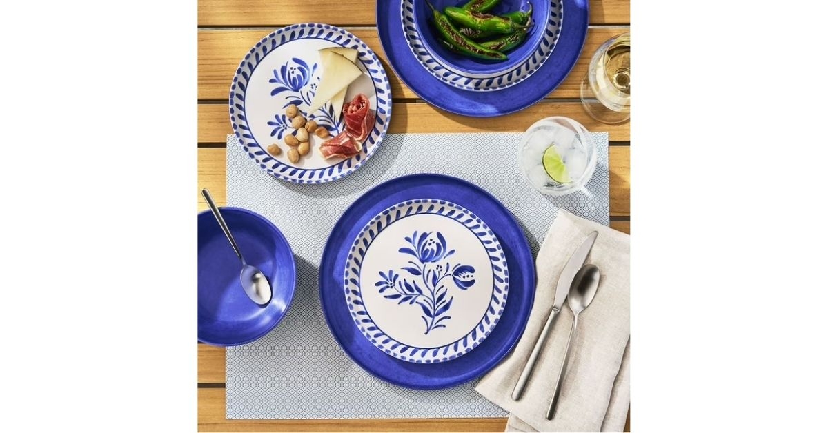 bamboo melamine dinnerware set
