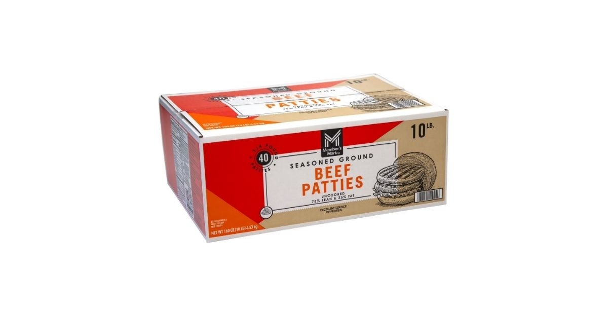 seasoned ground beef patties