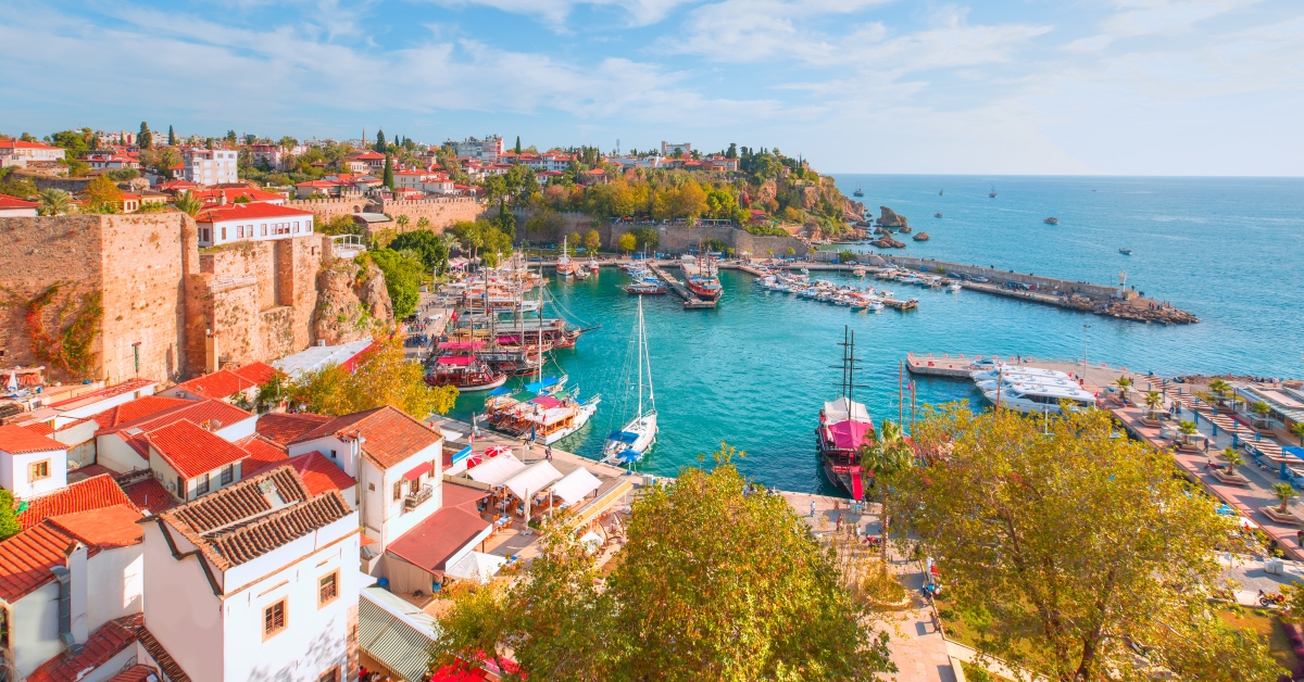 old town (kaleici) in antalya, turkey