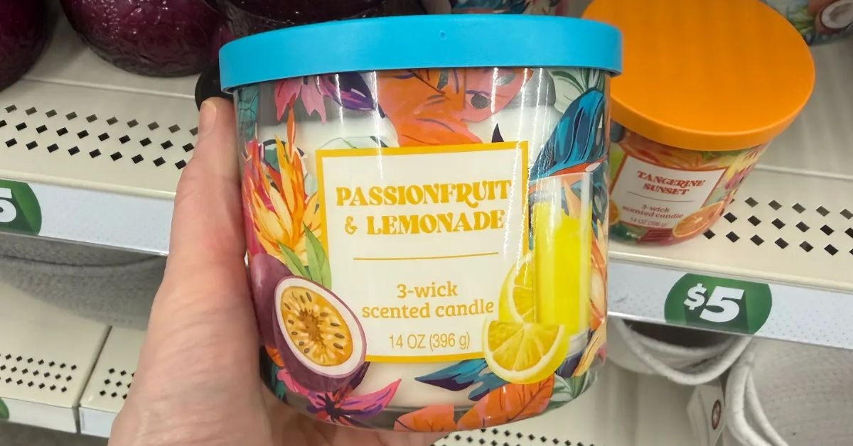 passion fruit and lemonade jar candle