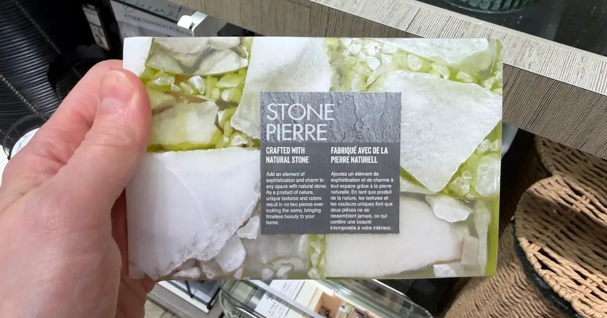 stone pierre soap dish