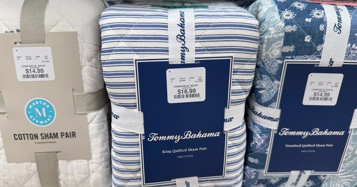 tommy bahama king quilted shams