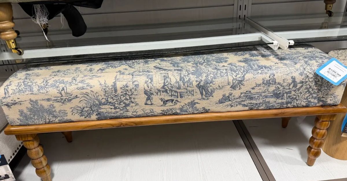 upholstered footstool