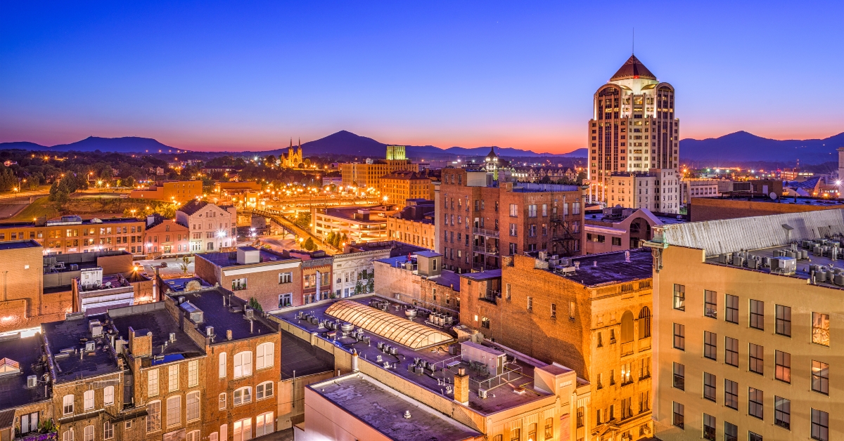 roanoke virginia usa skyline