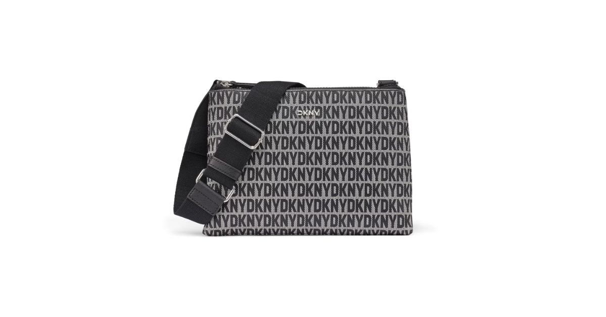 dkny logo crossbody bag