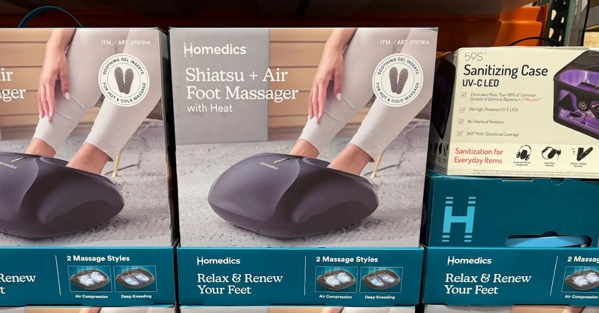 homedics shiatsu air foot massager