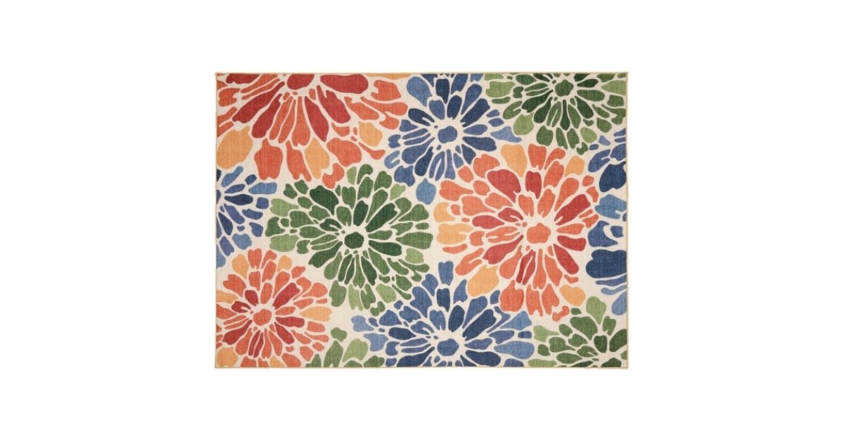 washable indoor outdoor area rug