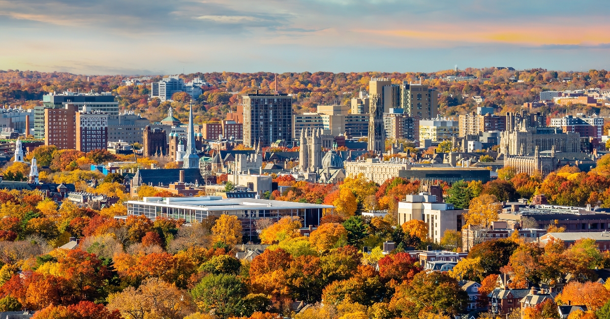 new haven city downtown skyline