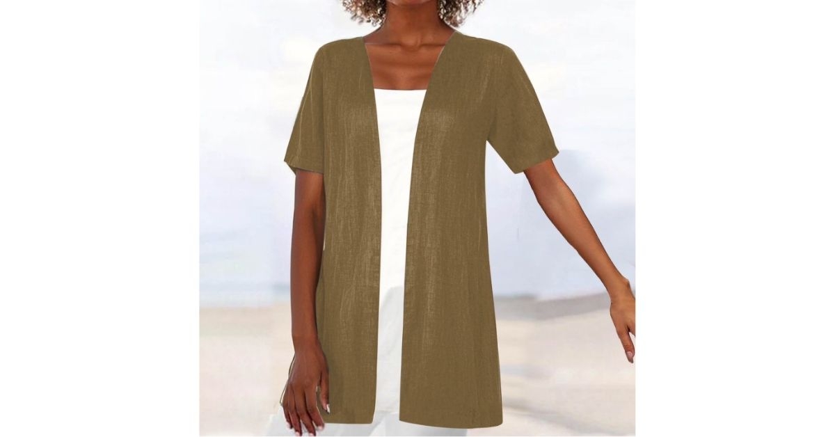 casual cardigan blouse