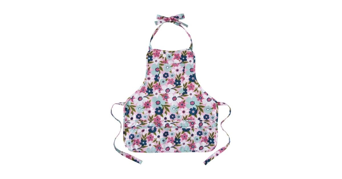 floral gardening apron