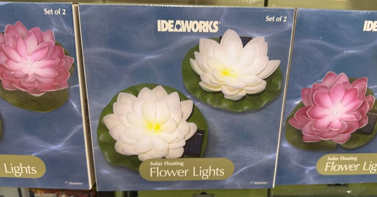 ideaworks solar floating flower lights