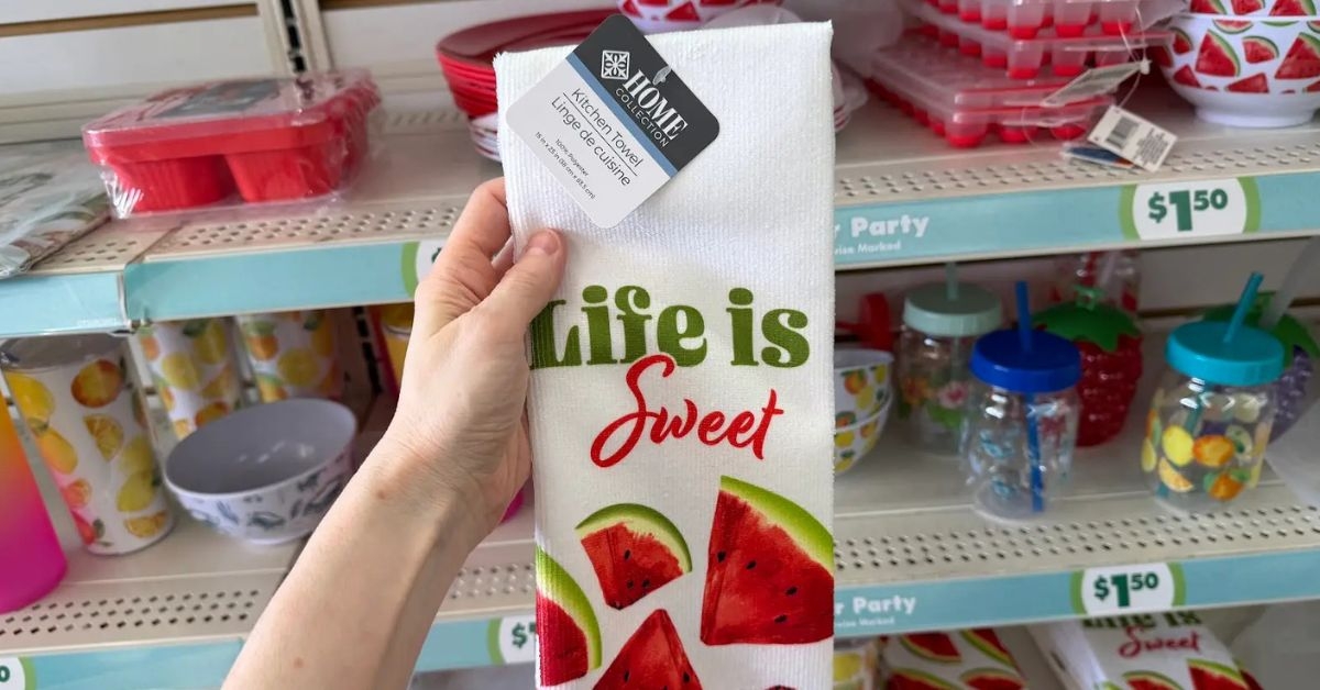 watermelon dish towel