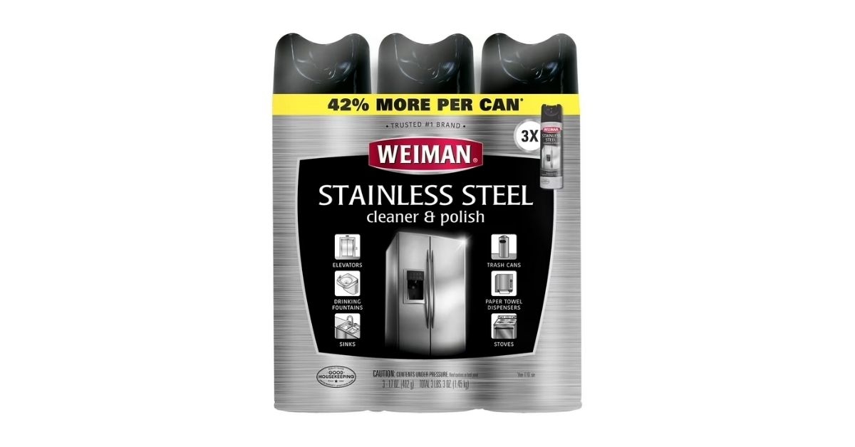 weiman stainless steel cleaner and polish