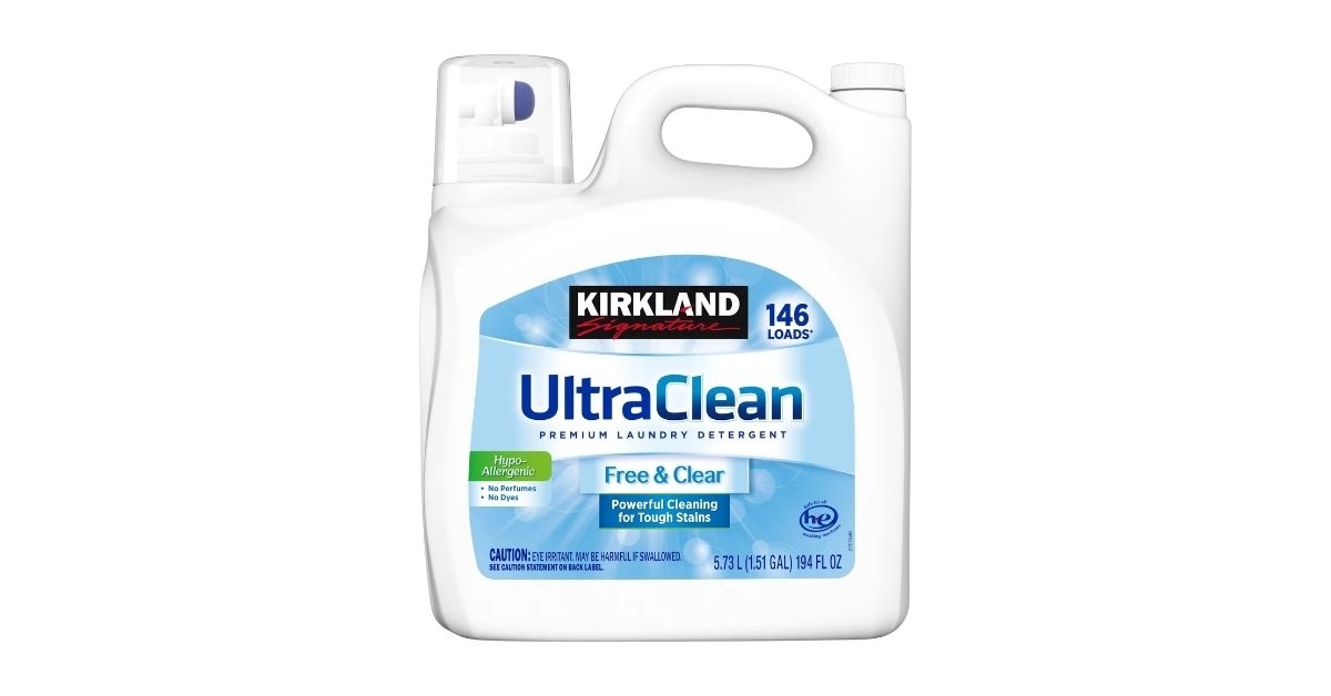 ultra clean free clear liquid laundry detergent