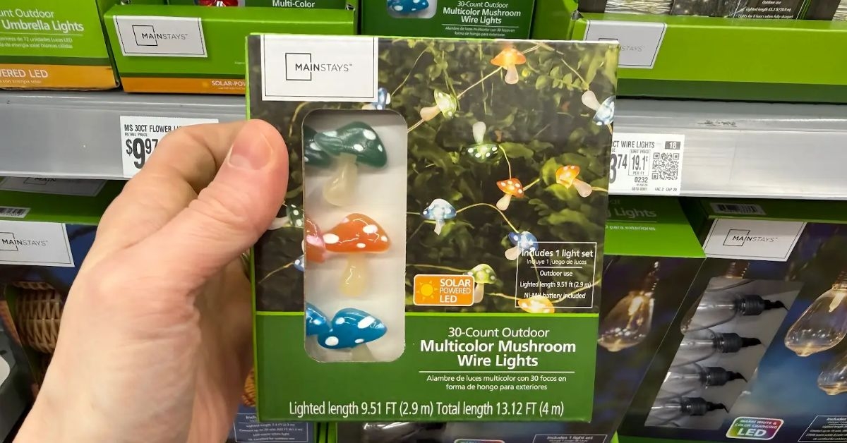 mainstays mushroom lights