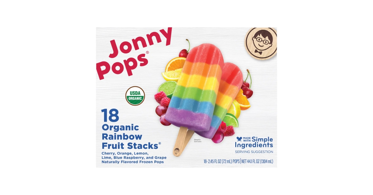 jonnypops organic rainbow fruit stacks