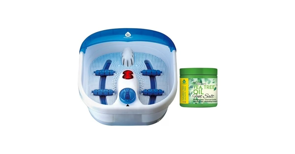 pursonic heated foot spa massager