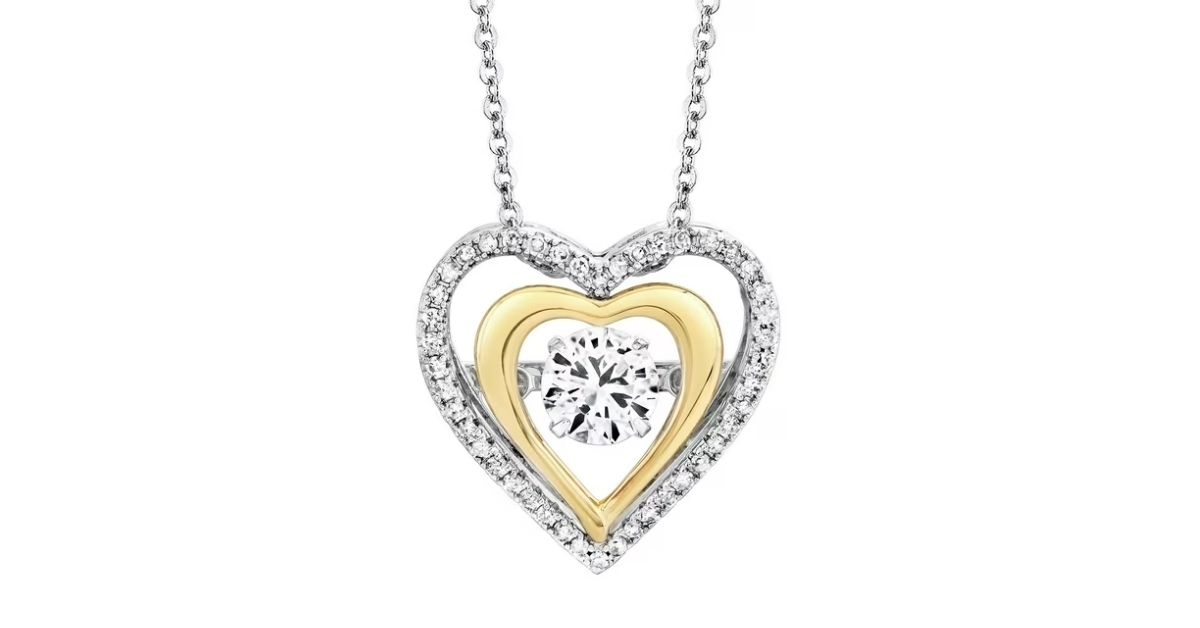 heart dancing pendant necklace