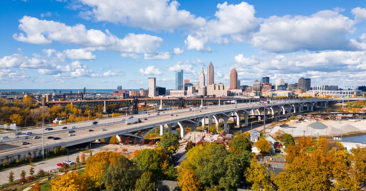 downtown cleveland skyline