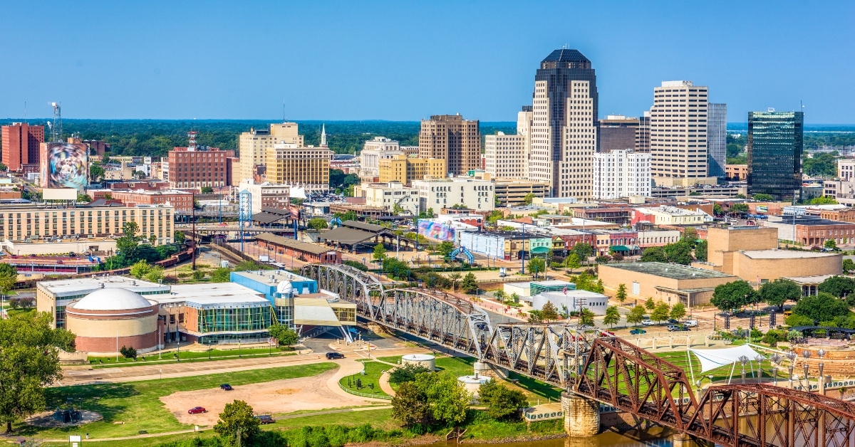 Shreveport, Louisiana, USA Skyline
