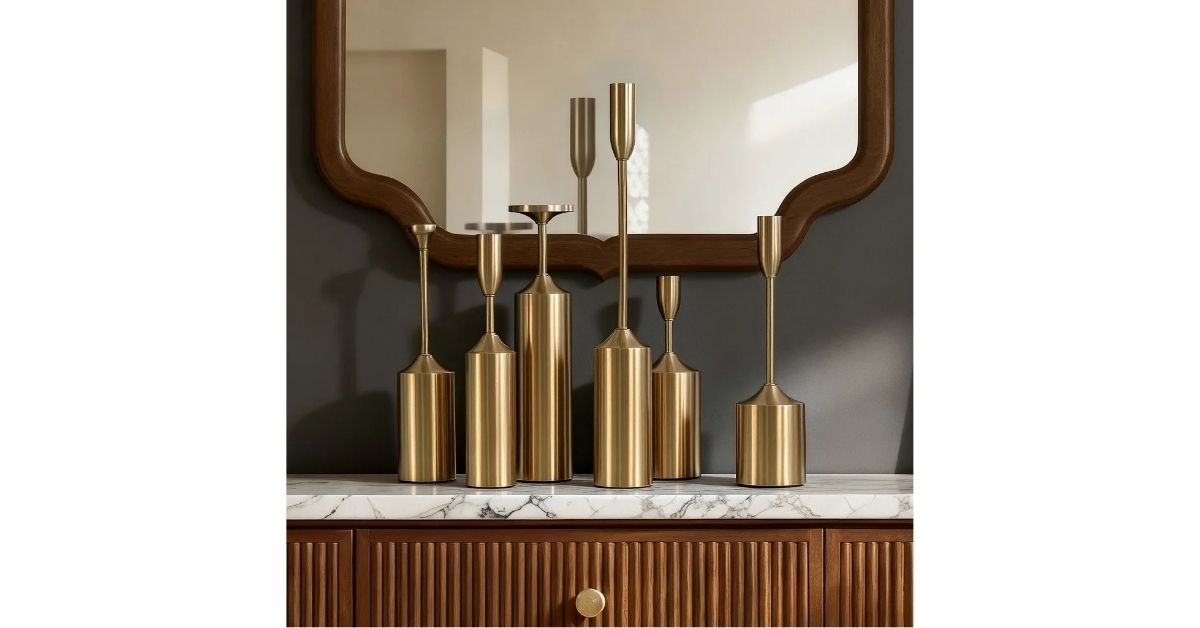 stylecraft brass plated candleholders