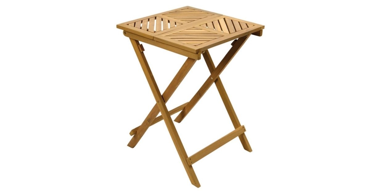 wooden picnic table