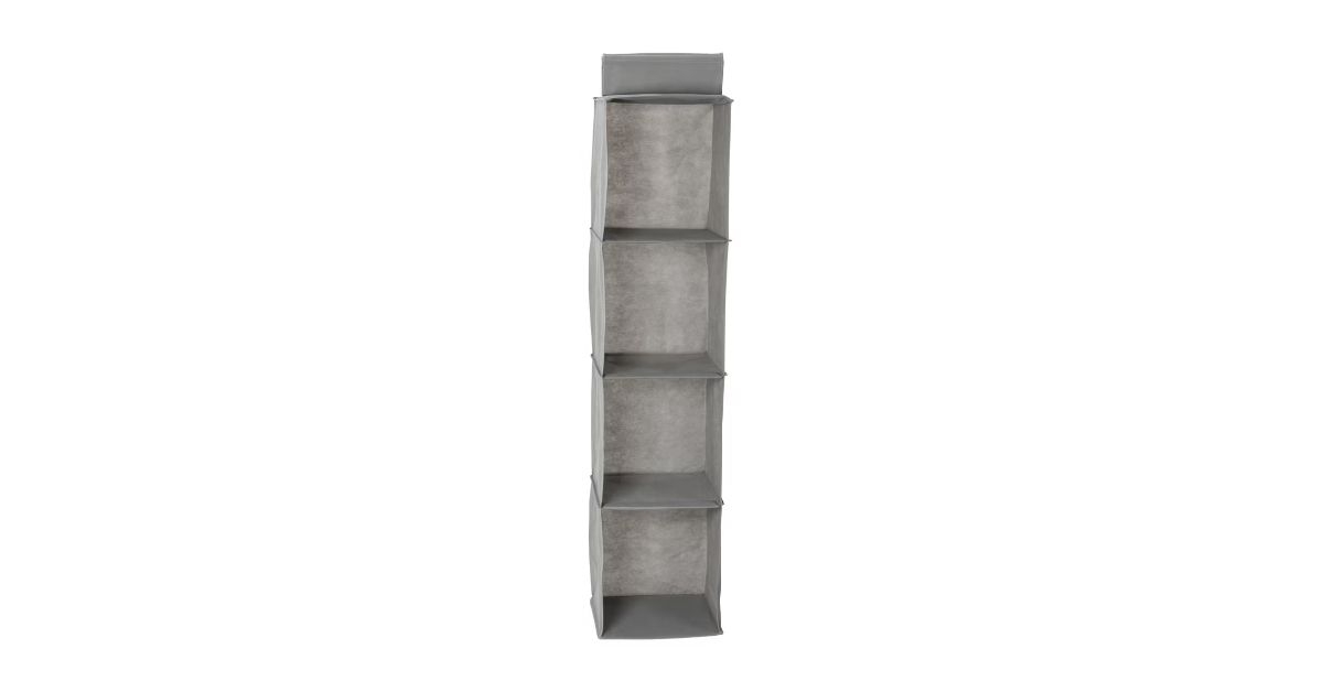4-tier fabric storage shelf