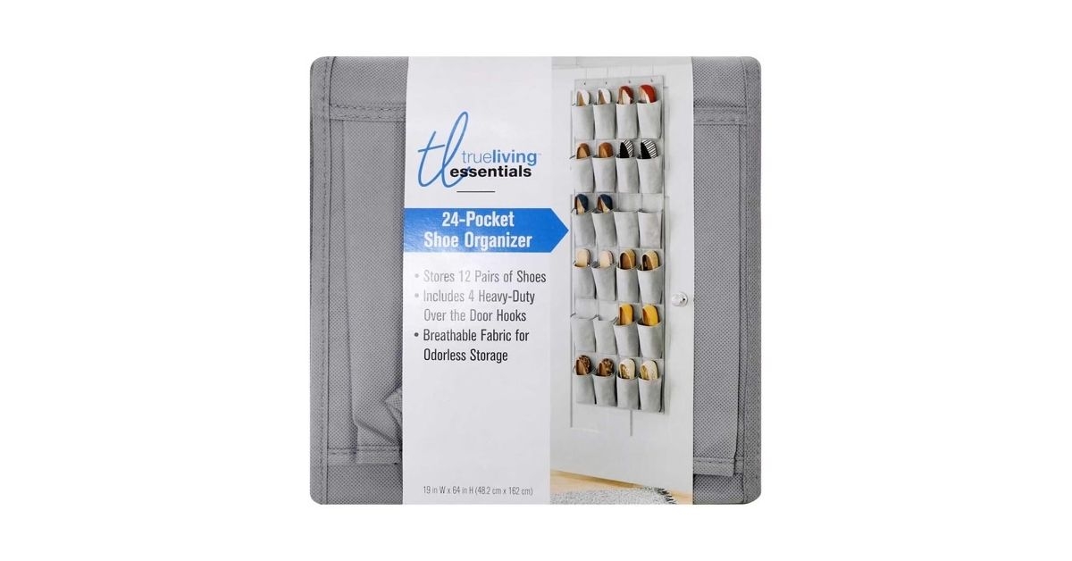 true living over the door 24 pocket shoe organizer