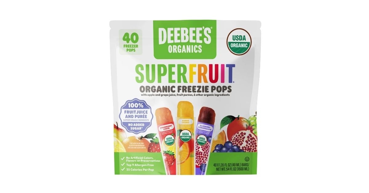 organic superfruit freezie pops