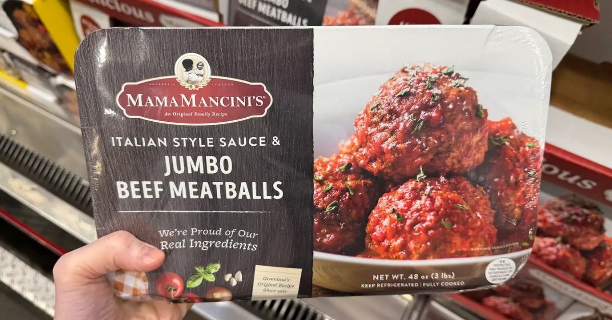 italian style sauce and jumbo beef meatballs