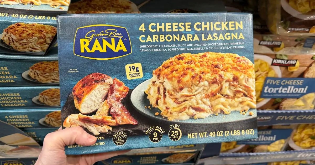 four cheese chicken carbonara lasagna