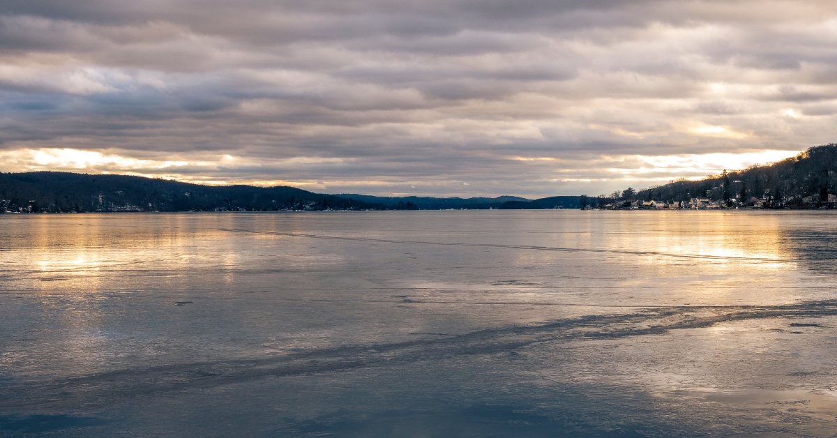 view across greenwood lake