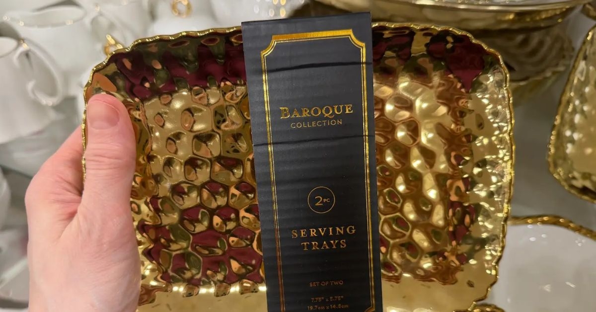 baroque collection serving trays