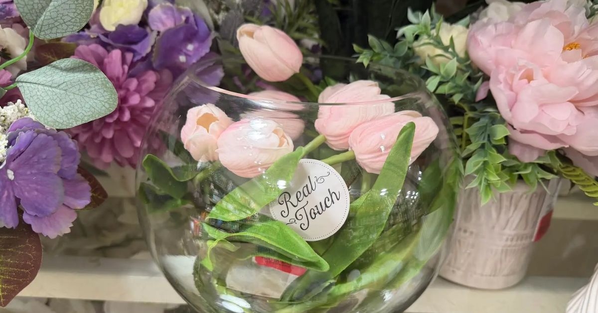 real touch faux roses