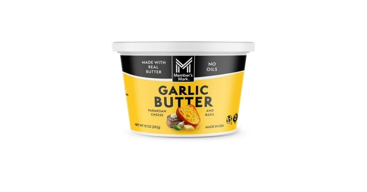 garlic butter with parmesan cheese and basil