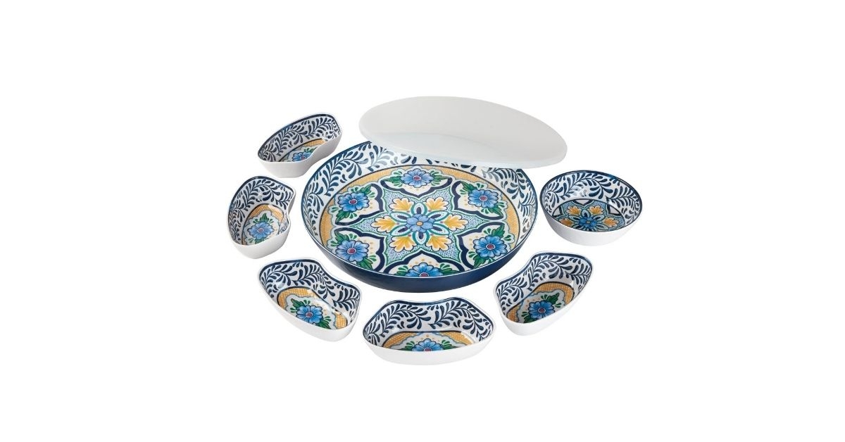 melamine lazy susan with lid
