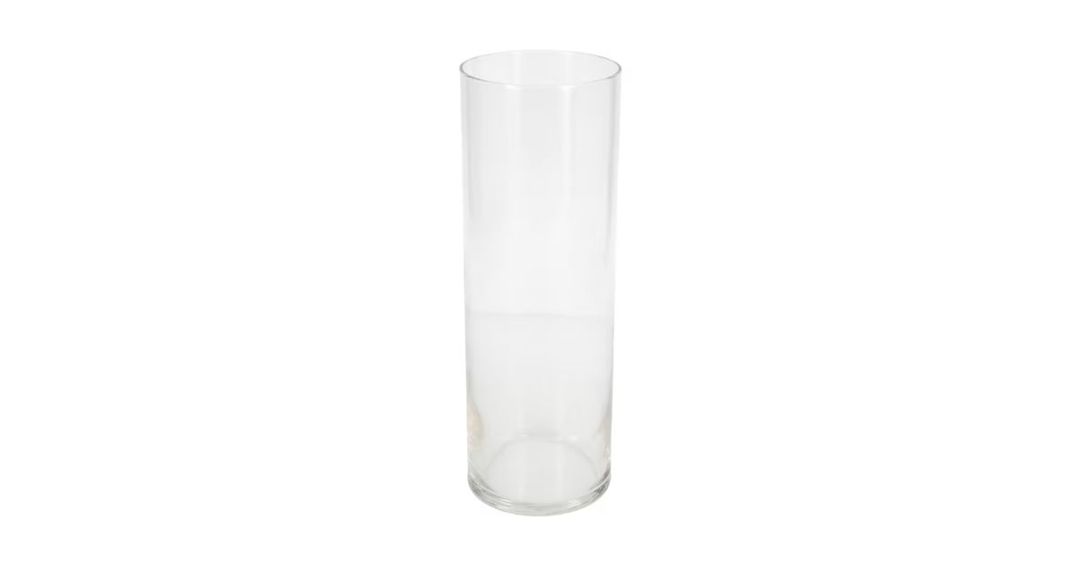 wide cylindrical vase