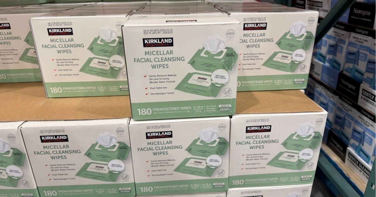 micellar facial cleansing wipes