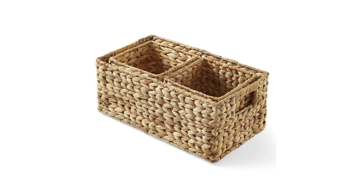 water hyacint storage basket