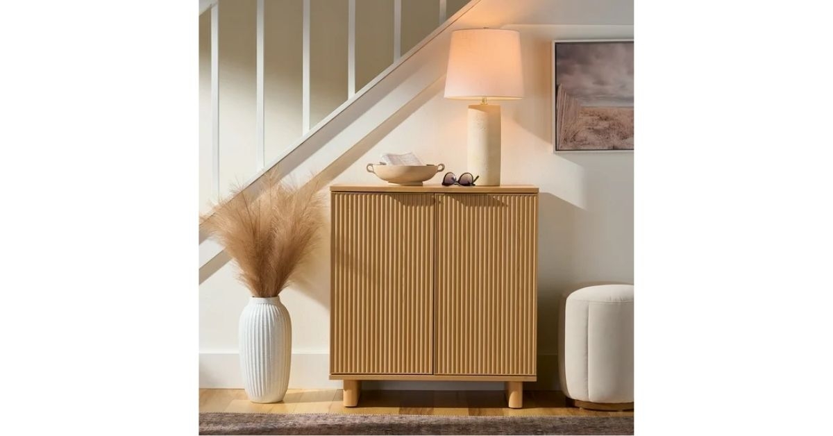 lillian fluted accent cabinet