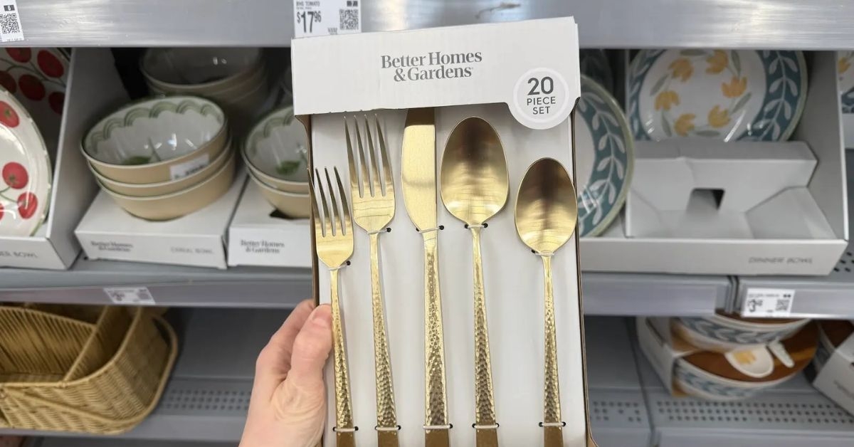 better homes gardens flatware set