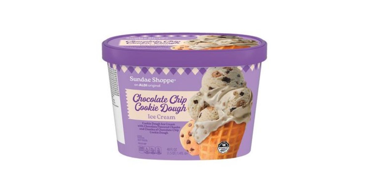 Sundae Shoppe Chocolate Chip Cookie Dough Ice Cream